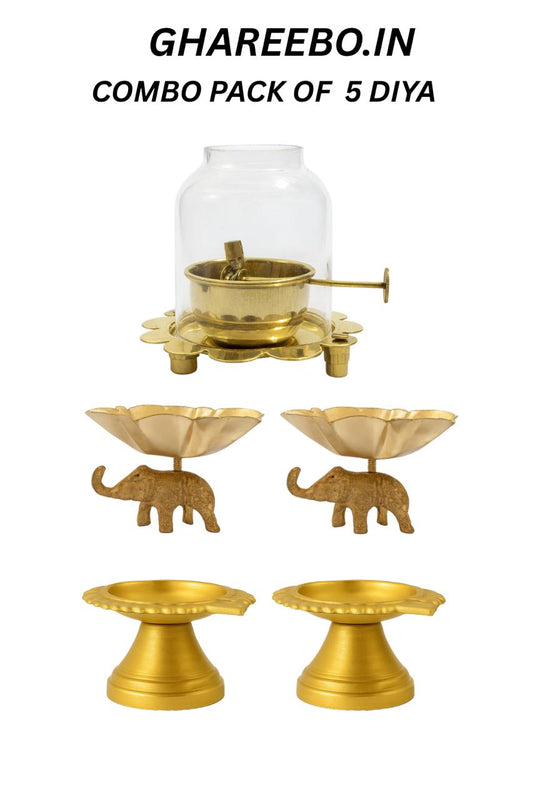 5 GOOD LUCK Combo pack diya's